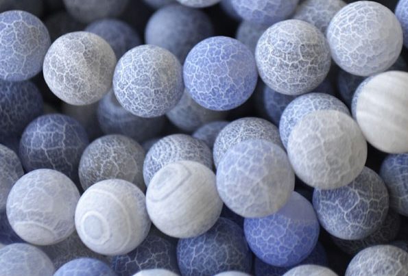 Ágatas naturales Effloresce azul cielo Ágatas naturales Effloresce azul cielo