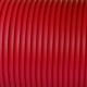 Cordón de caucho hueco rojo en metros