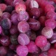 Ágata natural Effloresce 14 mm rosa fucsia 