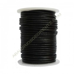 Cuero 2 mm Negro