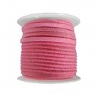 Cordón de ante rosa chicle 3 x 1 mm