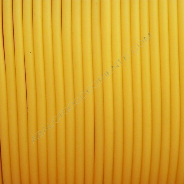 Cordón de caucho hueco amarillo