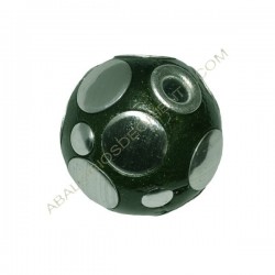 Bola de Indonesia verde con lunares