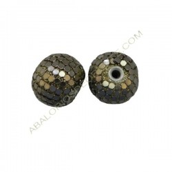 Bola de Indonesia de lentejuelas plata dorada