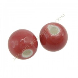 Cuenta de porcelana redonda 16 mm