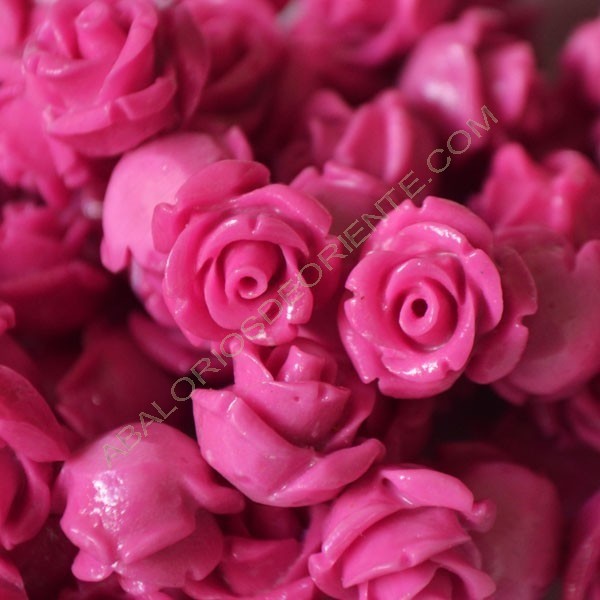 Flor resina rosa
