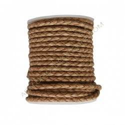 Cuero trenzado 3 mm Natural 104