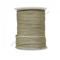 Cuero 2 mm Champagne metalizado 224