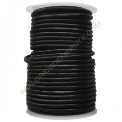 Cuero 4 mm negro 161