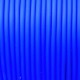 Cordón de caucho hueco azul eléctrico en carretes