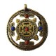 Colgante tibetano con símbolo OM bronce