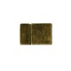 Cierre magnético de aleación de Zinc rectangular bronce antiguo