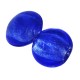 Cuenta de cristal de Murano redonda azul 15 mm 1