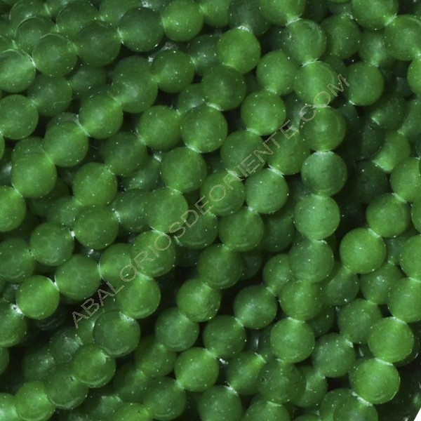 Bola de Jade verde malayo de 4 mm