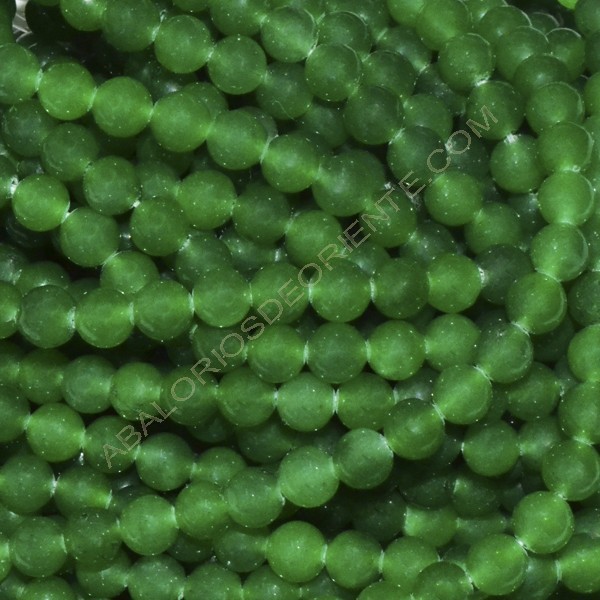 Bola de Jade verde malayo de 6 mm