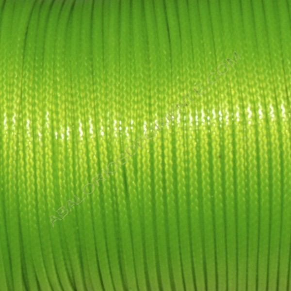 Algodón encerado 2 mm verde fluor 