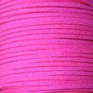 Cordón de antelina fucsia flúor 3 x 1.5 mm