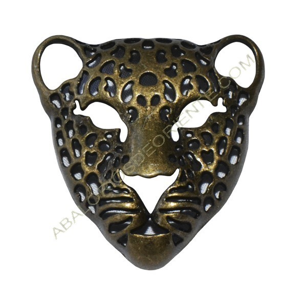 Colgante de Zamak cabeza de tigre bronce
