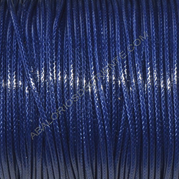 Carrete Algodón encerado brillante 1,5 mm azul marino