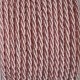 Cordón trenzado de algodón rosa 3 mm