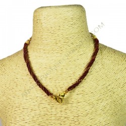 Cordón indio para collar rojo