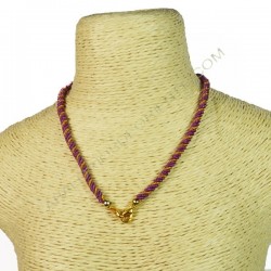 Cordón indio para collar fucsia