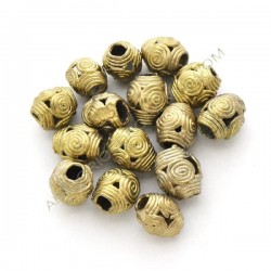 Entrepieza de bronce tonel con espirales 1