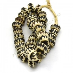 Cuenta de asta redonda aplanada 5