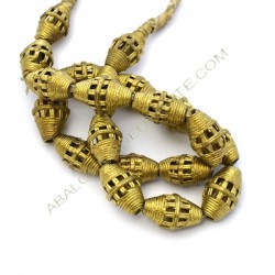 Entrepieza de bronce bicono 24 x 13 mm