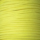 Cordón de antelina amarillo flúor 3 x 1.5 mm