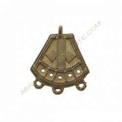 Colgante de bronce 16. 55 x 41 x 2 mm