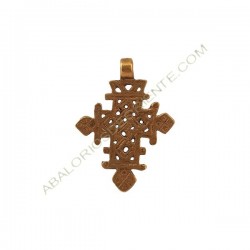Cruz copta de bronce 54 x 39 x 9 mm