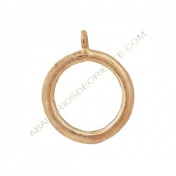 Colgante de bronce 25 aro 66 x 56 x 4 mm