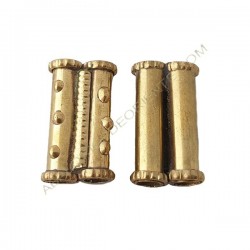 Entrepieza de bronce tubo doble