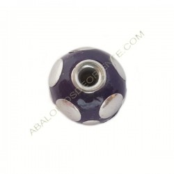 Bola de Indonesia morada con lunares
