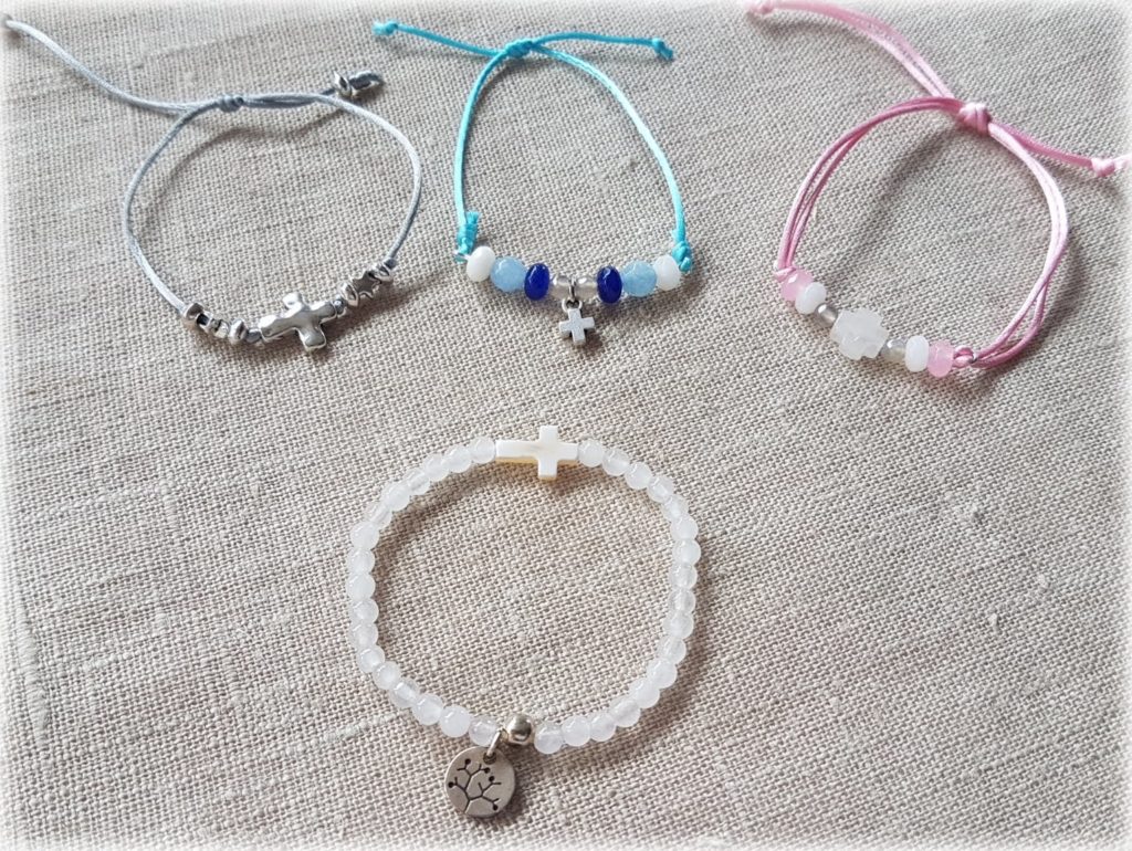 Pulseras cola de ratón y ágatas