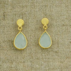 Pendientes de Calcedonia azul Pendientes de Calcedonia azul